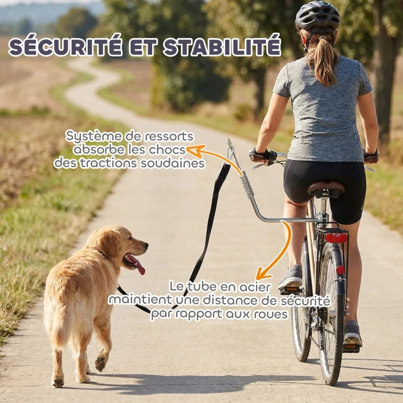 accroche velo pour laisse chien