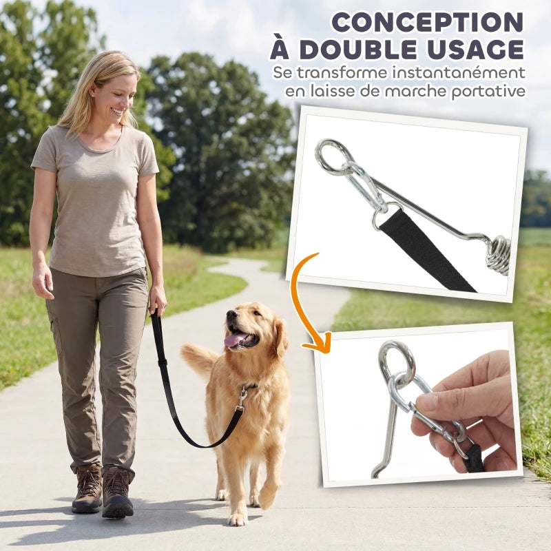 accroche velo pour laisse chien