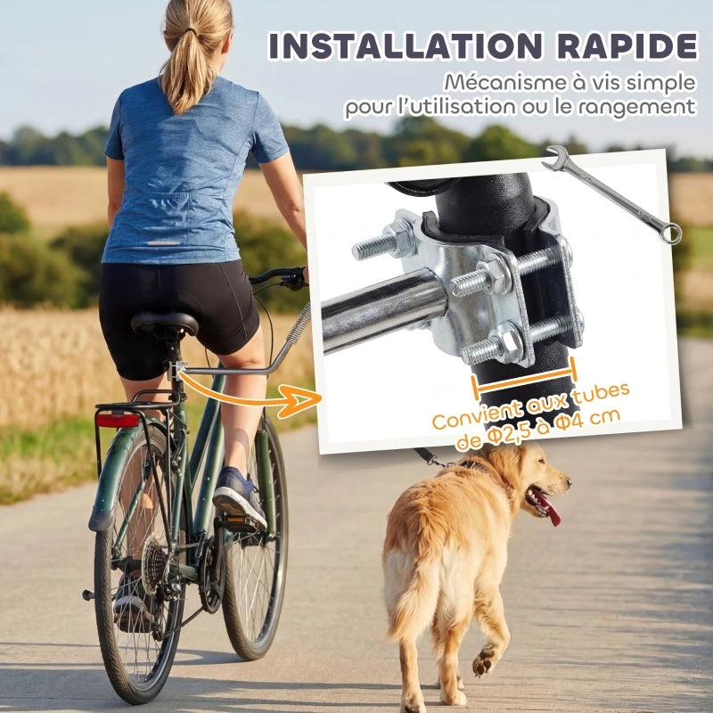 accroche velo pour laisse chien