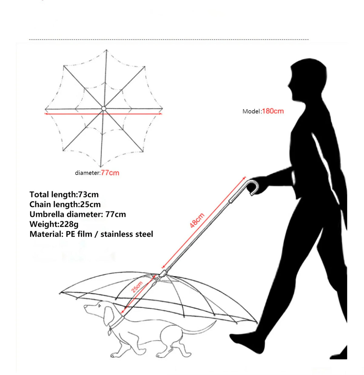 laisse parapluie