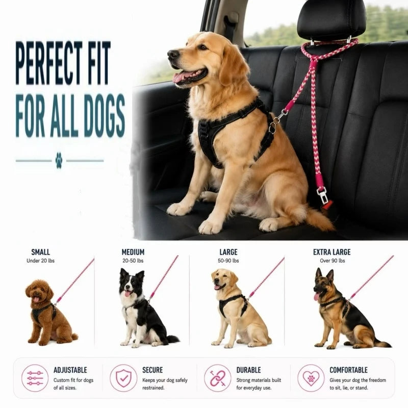 laisse chien pour appuie tete