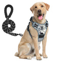 harnais laisse pour chien bleu