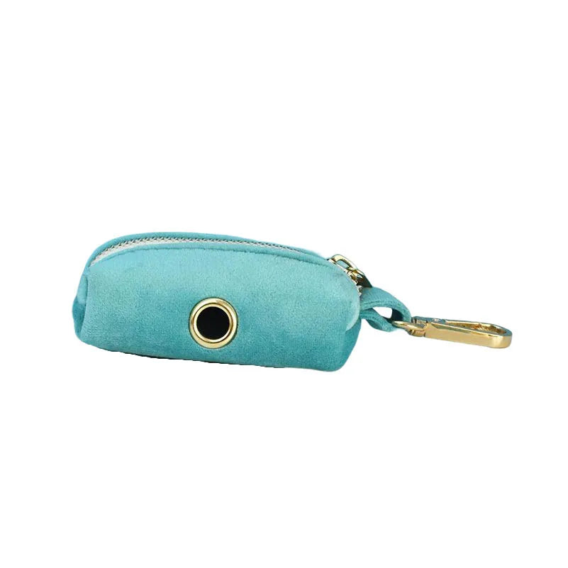 laisse d'exposition pour chien turquoise