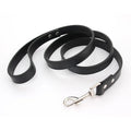 laisse courte en cuir chien