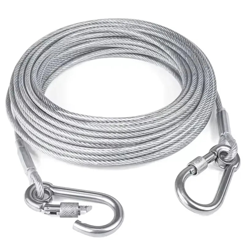 laisse cable acier pour gros chien