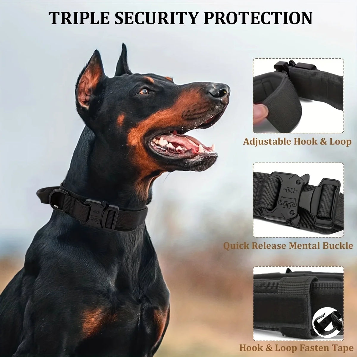 collier et laisse pour chien camouflage