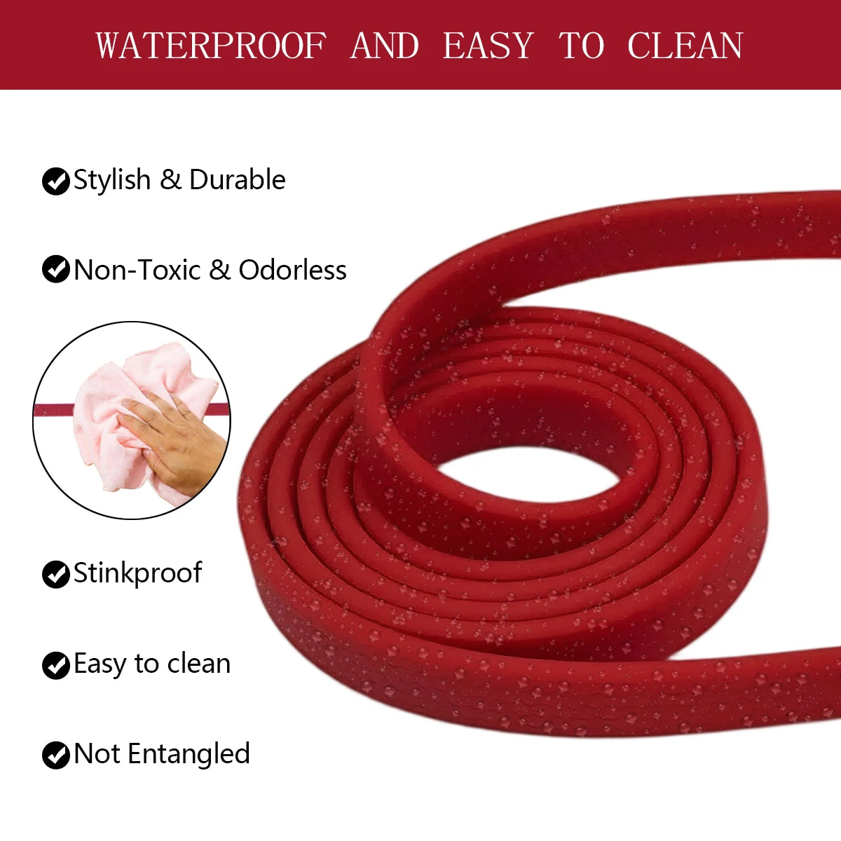 laisse en silicone pour chien