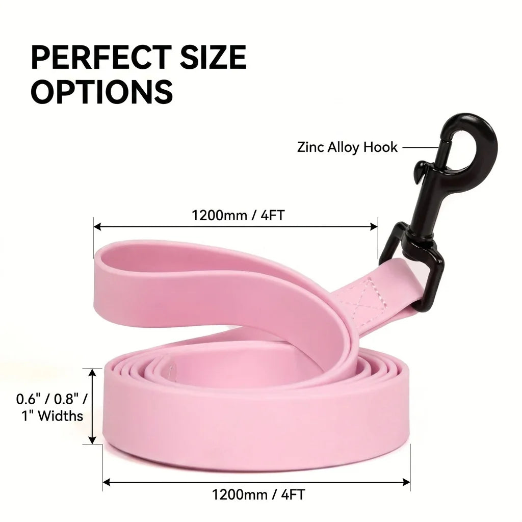 laisse pour chien rose