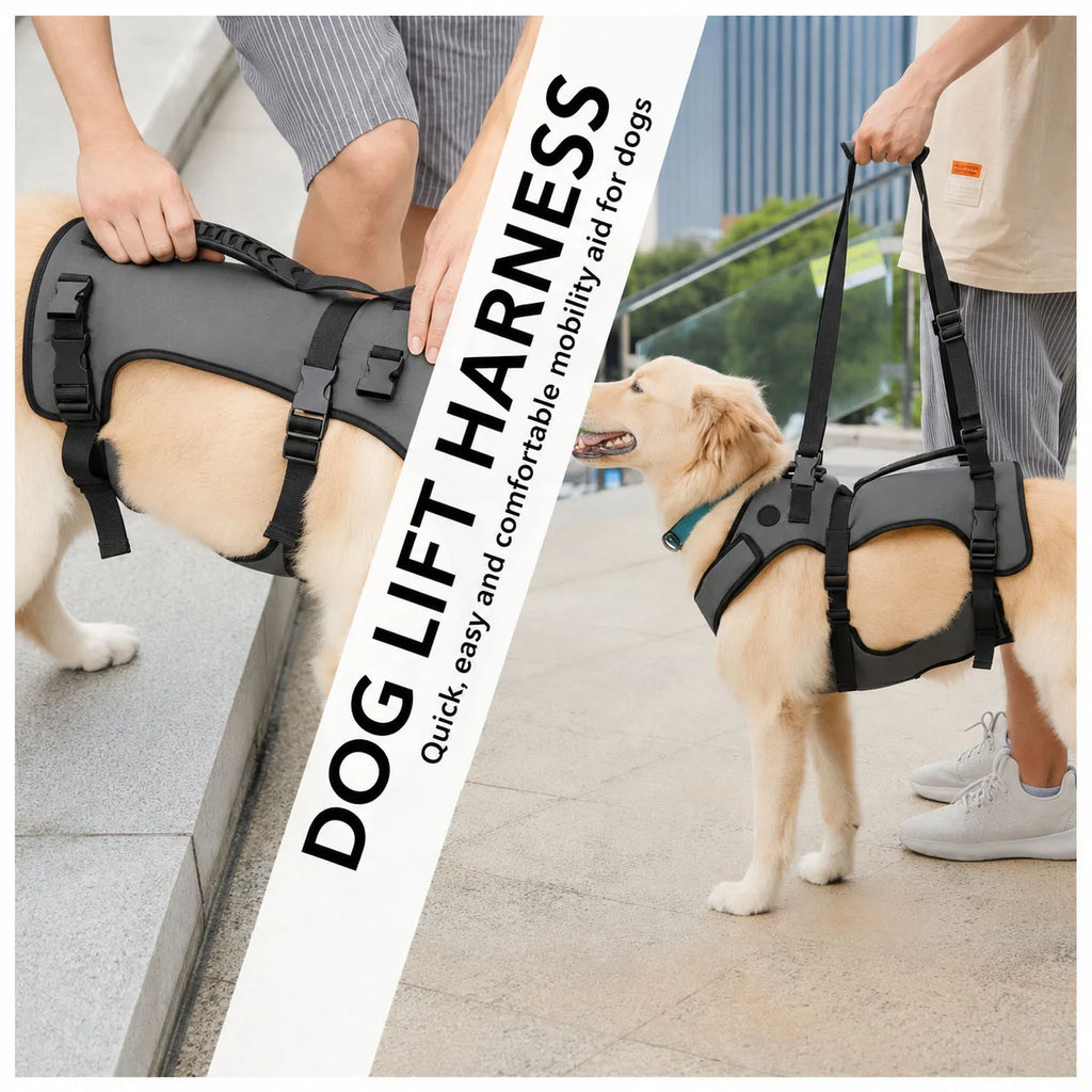 harnais laisse soutien chien a mobilité réduite