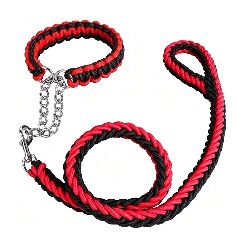 corde laisse pour chien rouge