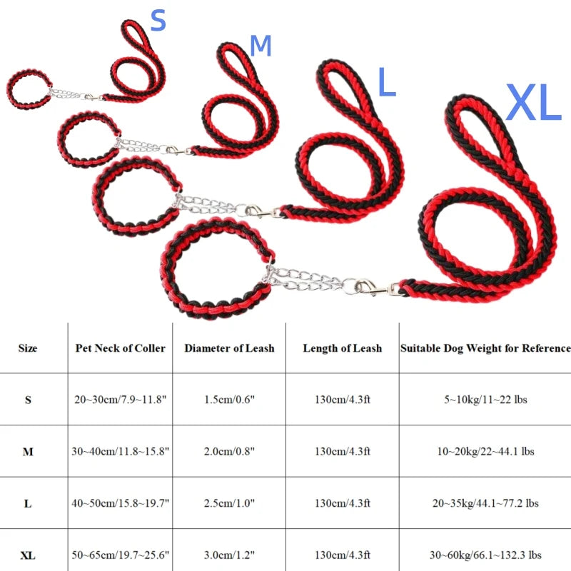corde laisse pour chien rouge