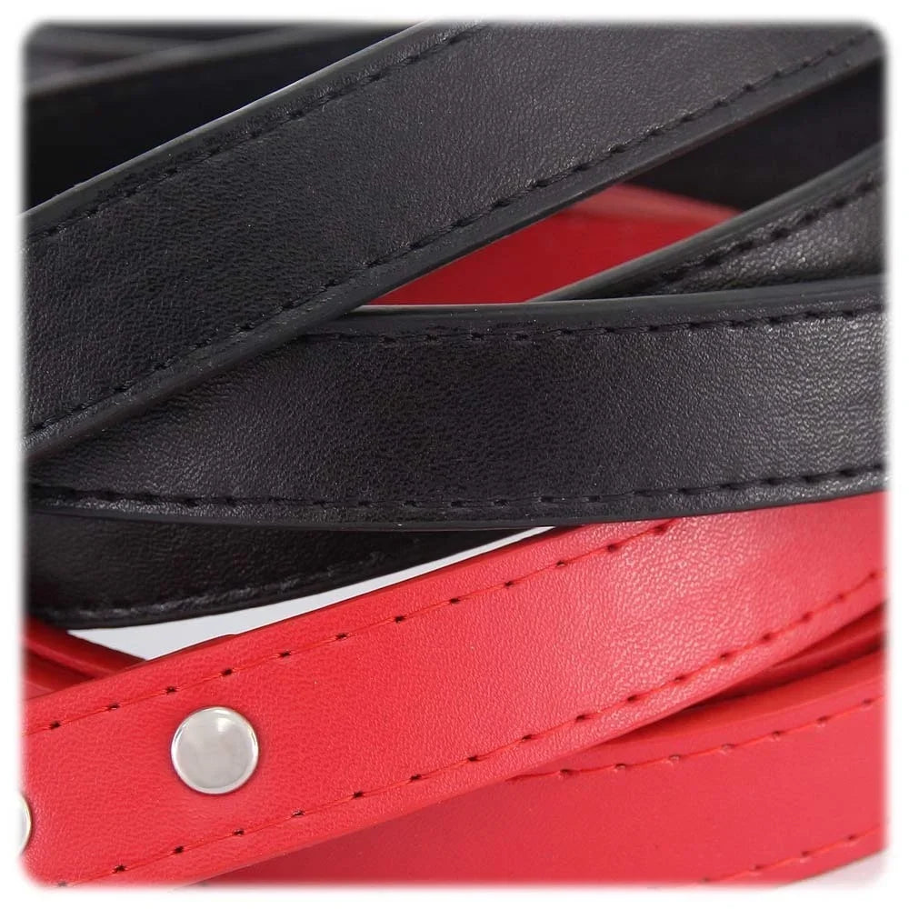 laisse courte en cuir chien