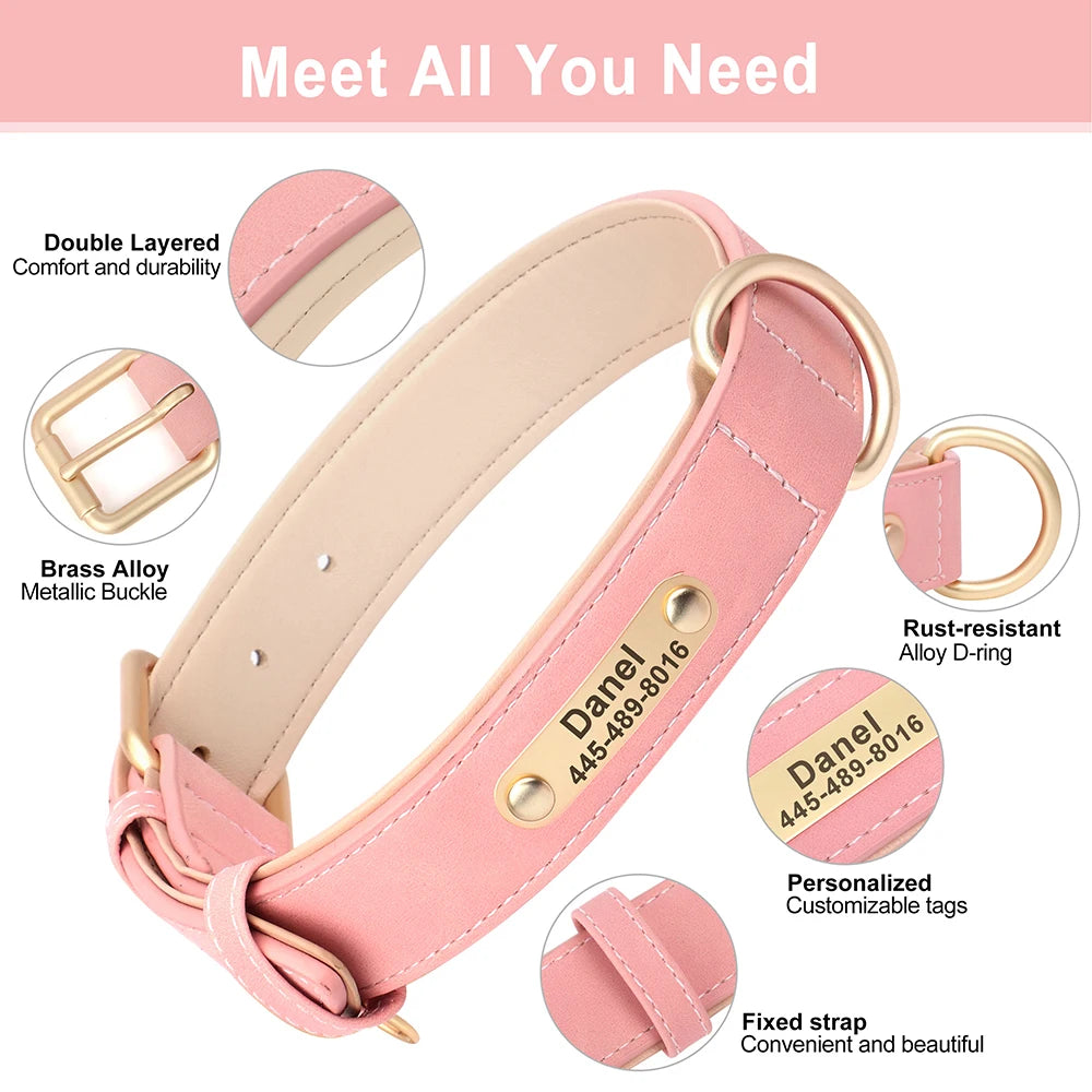laisse en cuir rouge pour petit chien