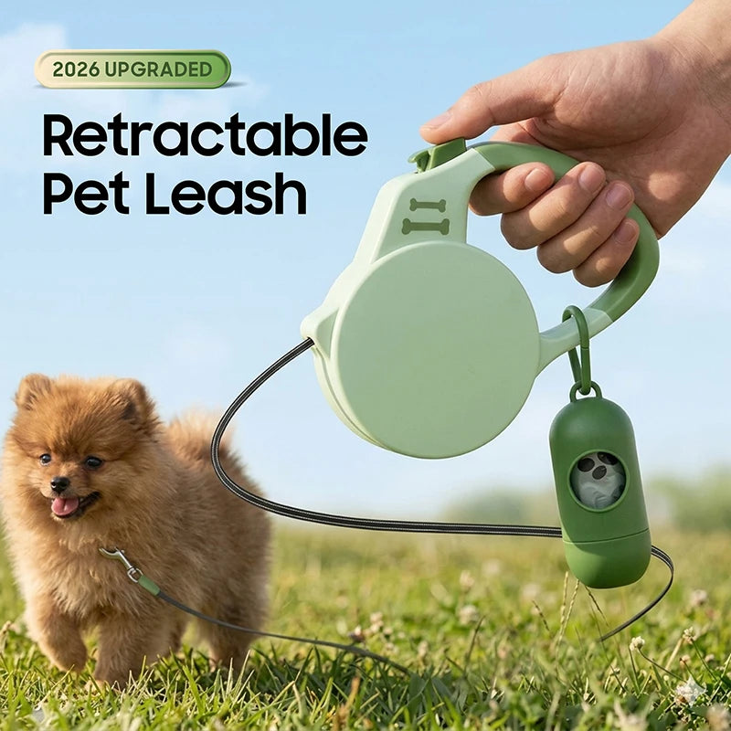 laisse pour chien avec sac