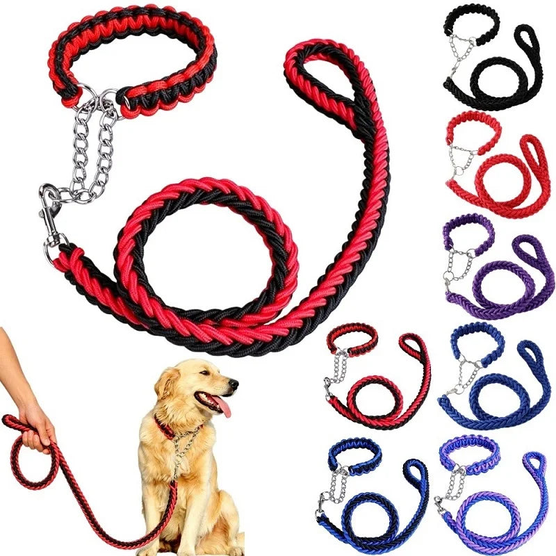 corde laisse pour chien rouge