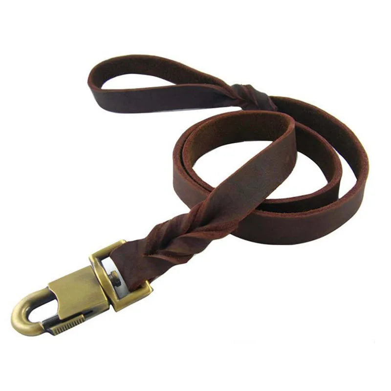 laisse en cuir pour gros chien
