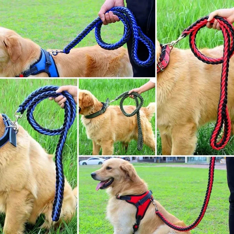 laisse en corde tresser pour chien