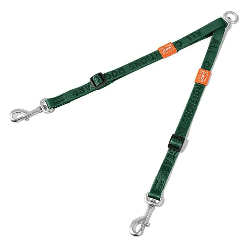 double laisse pour chien fine