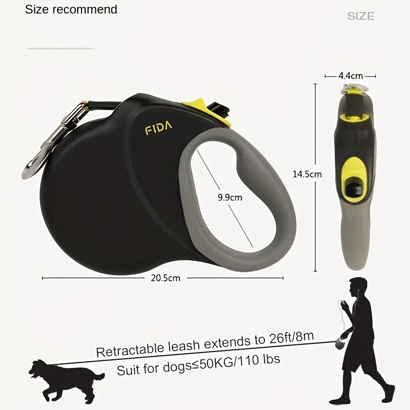 laisse enrouleur solide pour chien
