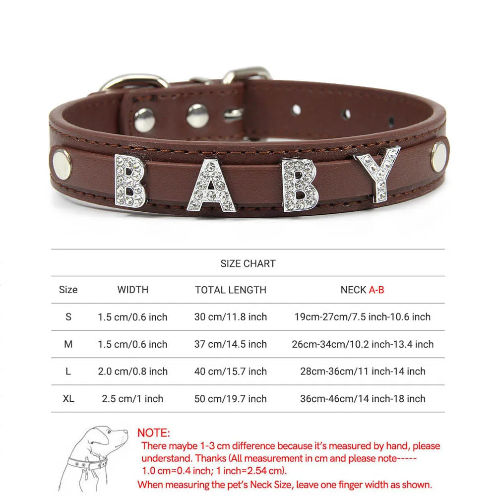 colier pour chien cuir et strace blanc