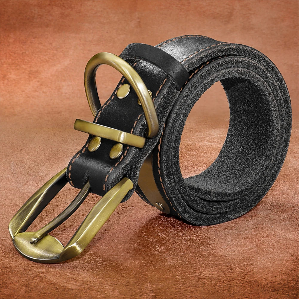 collier epais en cuire avec laisse pour gros chien