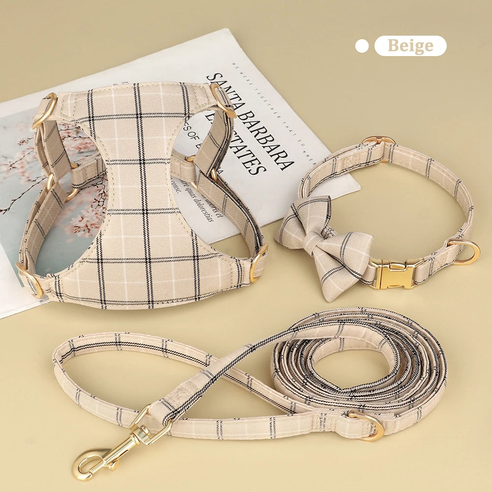 collier et laisse pour chien girly