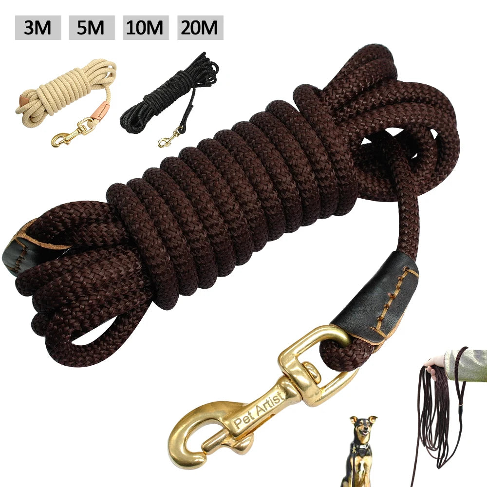 laisse corde en nylon pour chien
