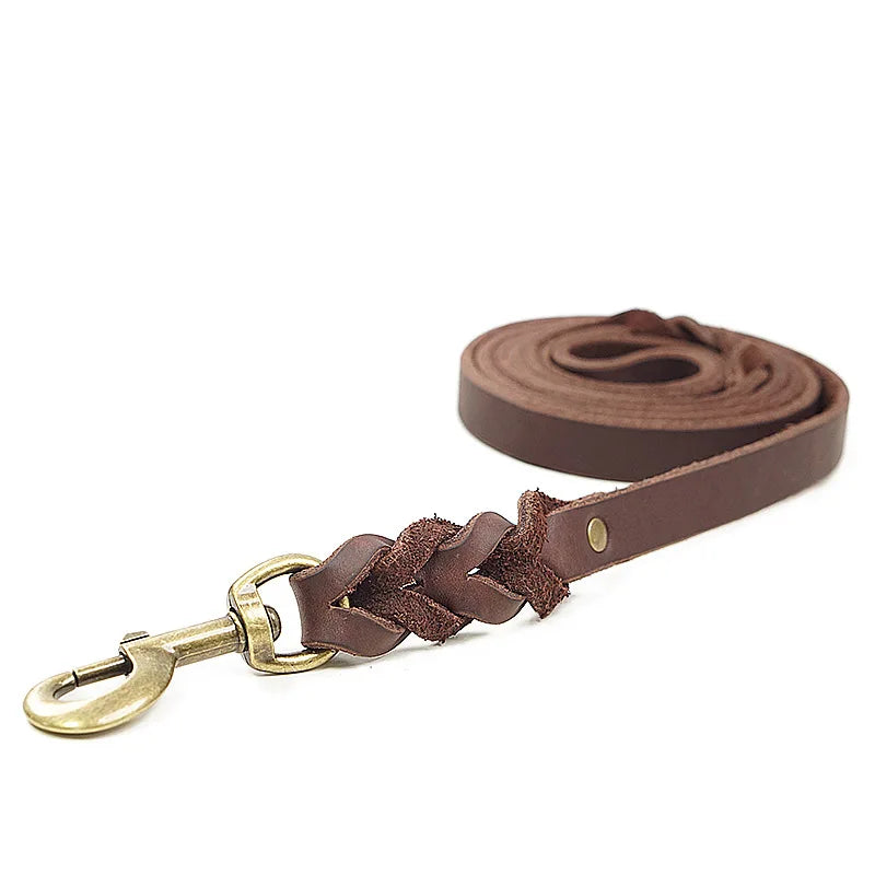 laisse dressage en cuir