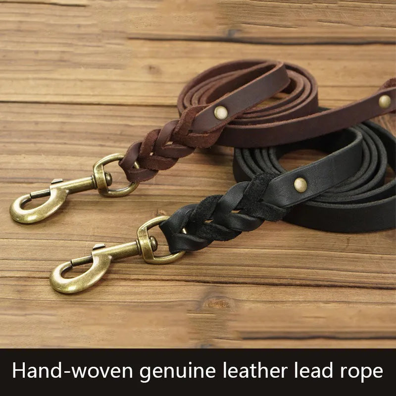 laisse dressage en cuir