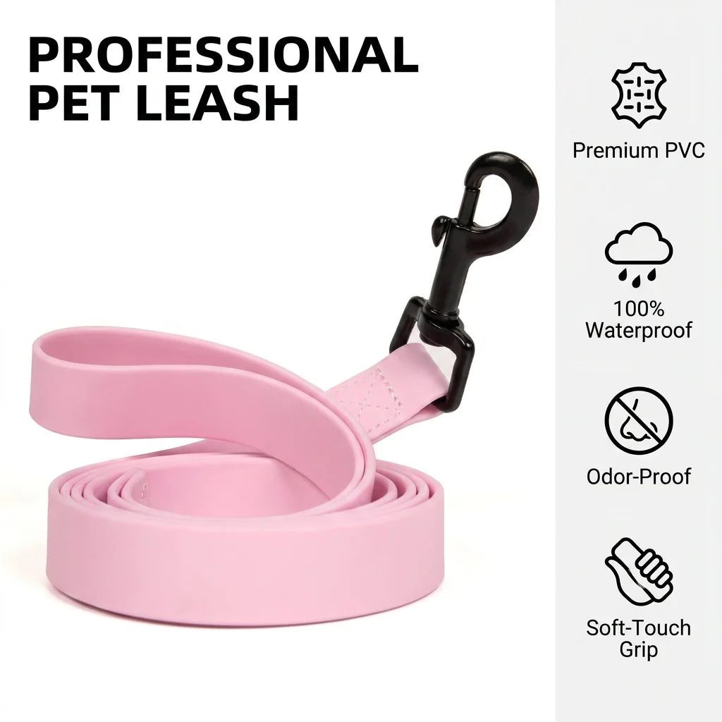 laisse pour chien rose